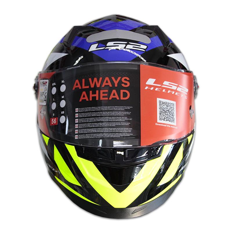 Capacete Ls2 Ff358 Starwar Azul Amarelo Fluor - Capacete de Moto